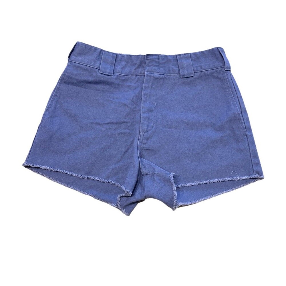 DICKIES Girl Juniors Women’s Frayed Work Short Lavender Blue, size 1/25, EUC